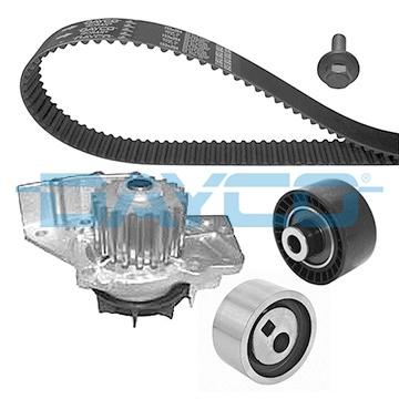 Triger Set+Su Pompasi (Devirdaim) Partner Berlingo Jumpy 2 Xsara 2 P206 P306 Scudo 2 Expert DW8 / DW8B (140 Dis Kayis) | DAYCO KTBWP1960 | OEM 083158 0831N2 0831N3