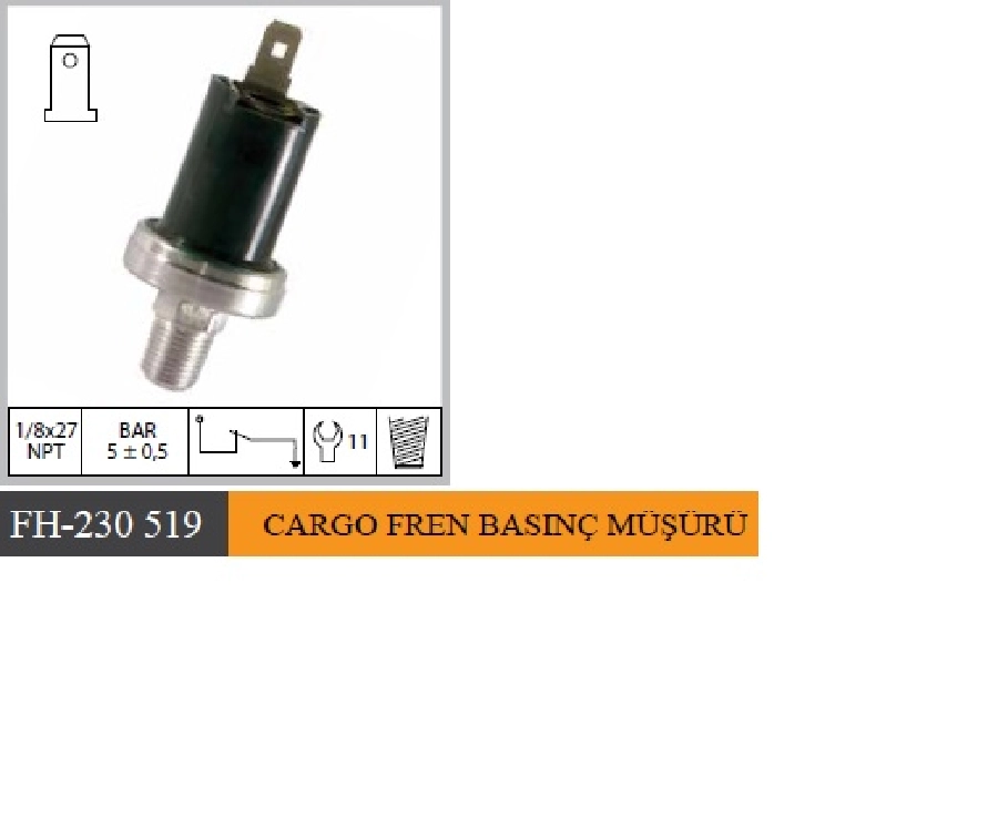 Cargo Fren Basınç Müşürü | OEM FH-230519