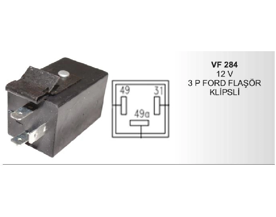 Flaşör 12V - Ford Transit | OEM VF284