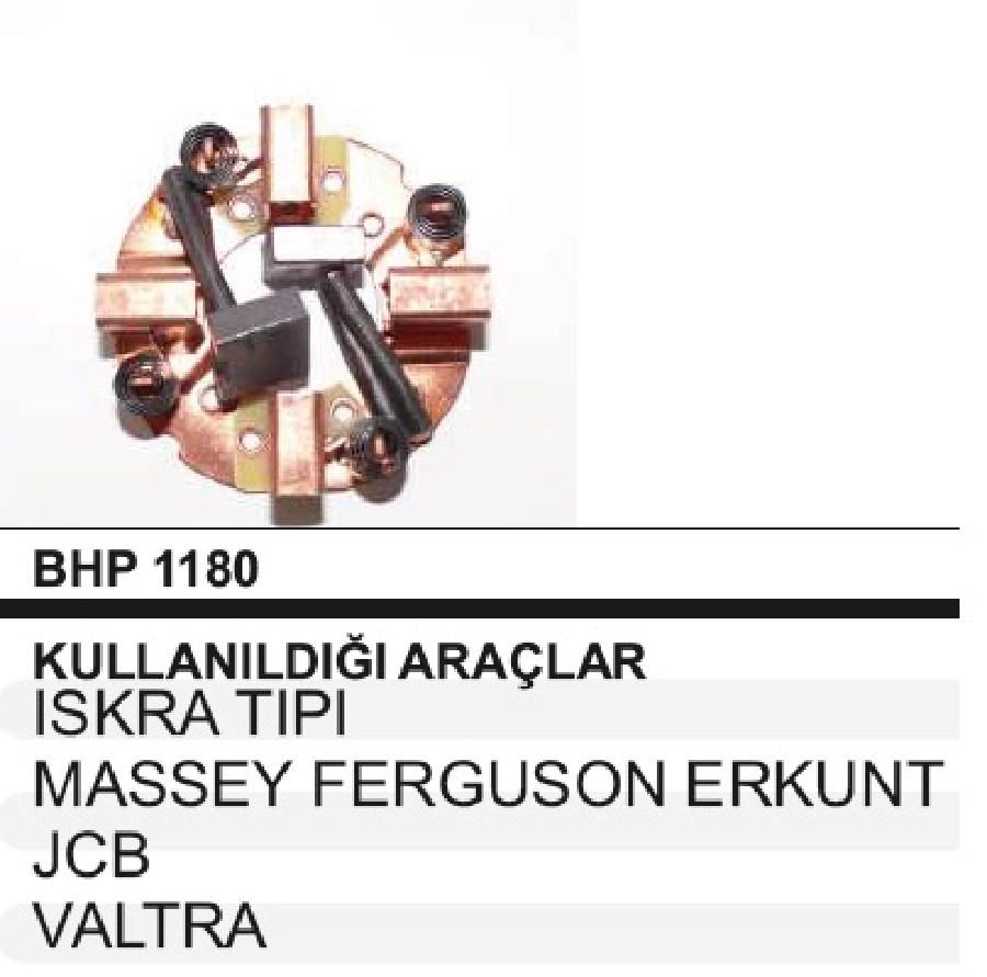 Marş Kömür Yuvası Iskra Tipi 12V 4,2KW Mf Erkunt, Jcb, Valtra Beko Loader IS1105 | OEM BHP1180