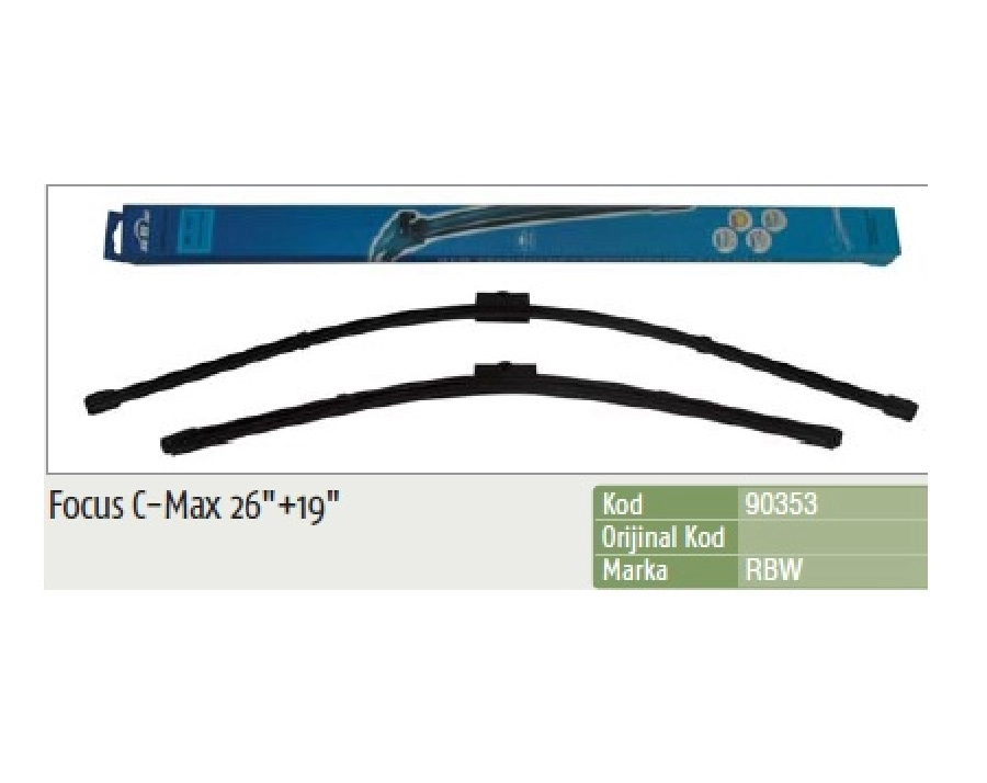 Silgi Paleti (2 Adet) 650 ve 480mm Muz - C-Max (2003-2010) Focus C-Max (2003-2007) Citroën: C5 Hb, Sw | OEM 90353