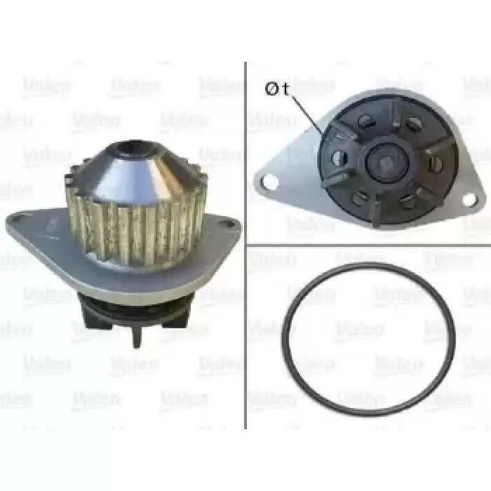 Devirdaim Su Pompasi 206 YM Bipper C2 C3 Partner Berlingo TU3JP-TU3A 1.4 8V Mqp | VALEO 506704 | OEM 1201G0 1201G0 1609314780 1609417080 1609314780 1609417080