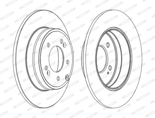 Arka Fren Disk Aynasi Sonata 5 2.0 Vvti / 2.0 Crdi / 2.4 / 3.3 05> Sonata 6 2.4 09> | FERODO DDF1787C | OEM 584113K100