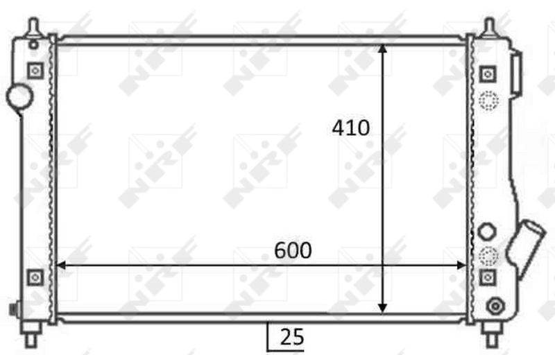 Motor Su Radyatoru Aveo Kalos T255 1,4 16V Manuel Aveo 08> | NRF 59054 | OEM 42421859 95227752 96942180