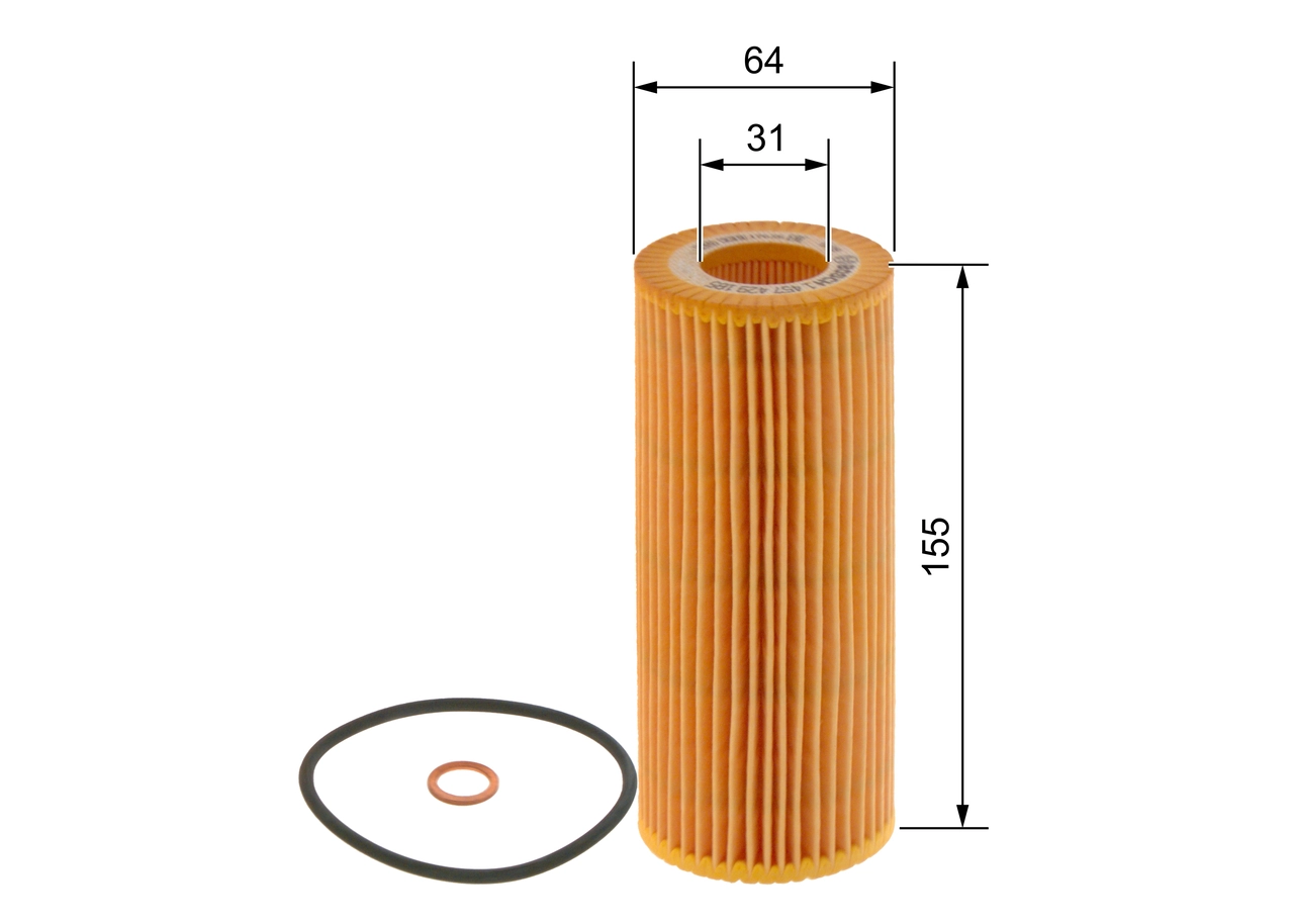 Yag Filtresi Bmw E87 E46 E90 E60 E65 X3 E83 | BOSCH 1457429185 | OEM 11427787697