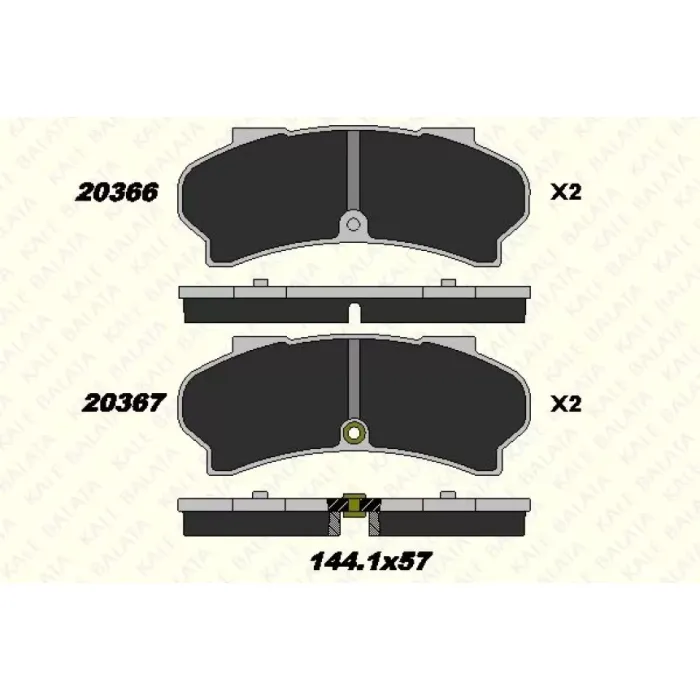 On Fren Balatasi (Fisli) Peugeot J9 Premier Karsan J10 18MM | KALE B 20366 180 05 ANS | OEM 425030