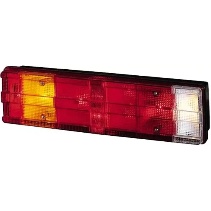 Stop Lambasi Kanalli Sag Kablolu ( Tesisatli ) Plakasiz Mercedes Atego 1-2 / Axor / Kısa Tip 470MM / 7 Fonksiyonlu | AYFAR ST 1009 | OEM 0035445203 0025449703 0035445703 0035445803