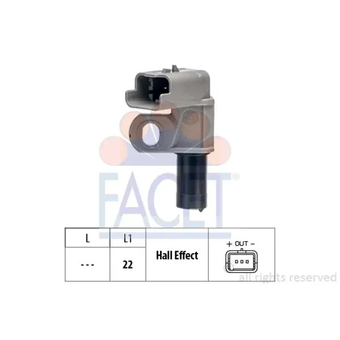 Eksantrik Kam Mili Sensoru 207 307 407 / C3 / Mini Cooper R56 06> Mondeo 4 CA2 07>14 Kuga 08> 2.0 Tdci Galaxy 06>15 2.0 Tdci DW10BTED4(2.0HDI) 2.0TDCI | FACET 9.0460 | OEM 19207V
