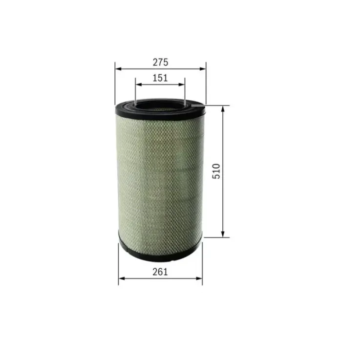 Hava Filtresi - DAF / XF105 05> XF 430/480 17> | BOSCH F026400678 | OEM 1854407 1931680 1931681 1931685