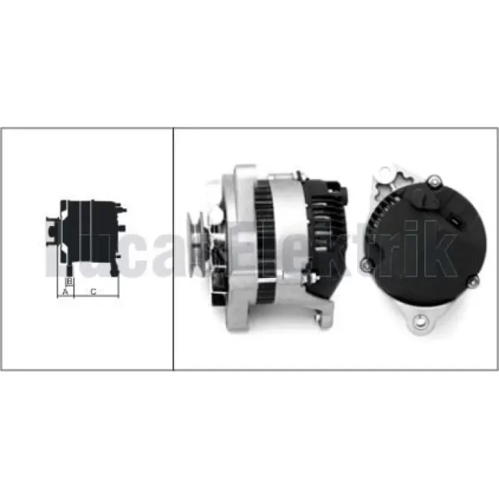 Alternator 12V 65A Tempra Tipo 1.6 - 1.6 İe | LUCAS LEA0184 | OEM 46231682 46231688 46231689