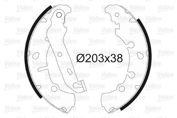 Arka Fren Balatasi (Pabuc) Fiesta IV / V 95>08 Fusion 02 /> Ford Ka Puma 1,6 97>02 Mazda II 03> | VALEO 562772 | OEM 2S6J 2200 BA 1236882 1236882