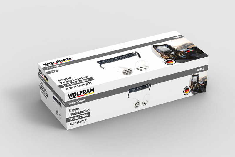 Wolfram 7 Li Elektirik Kablosu S Tip Dar Sarım Enjeksiyon Baskı