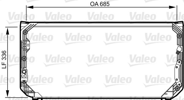 Klima Radyatoru Toyota Corolla AE101 92>97 (692X342X20) | VALEO 814248 | OEM 8846012460
