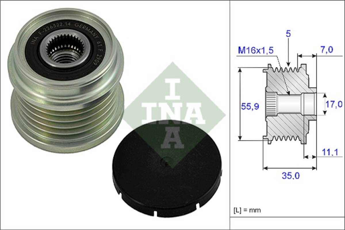 Alternatör Serbest Hareketi (Alternatör) | OEM 038 903 119 P