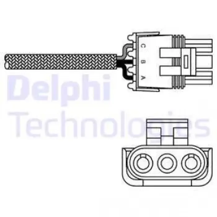 Oksijen Sensörü R19 Laguna I 96> Megane I 96> Twingo I 93> E7J F3P | DELPHI ES10990-12B1 | OEM 7700746375 7700746375 855323 7700854148 855323 7700854148