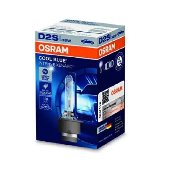 Ampul Tekli D2S 35W P32D 2 FS1 6000 K %20 Fazla Isik Gucu (Gaz Desarjli Far Ampulu) Cool Blue Intense | OSRAM 66240CBN