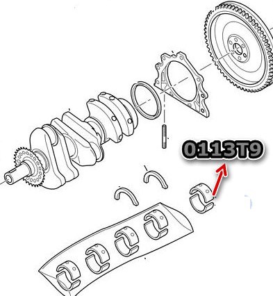 Ana Yatak 0,80 Peugeot 1.4 - 1.6 HDI & Ford 1.4 - 1.6 TDCI DV4 DV6 | SUPSAN Y0020029-030 | OEM 0113.T5 0113.T5 0113.X5 0113.T2 0113.X8 MB5399SI0.8 0113.X5 0113.T2 0113.X8 MB5399SI0.8