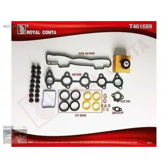 Ust Takim Conta S,K,C Haric Skt Keceli Subap Lastikli P307 P308 P407 Partner Tepee Partner II P3008 P207 C4 Berlingo II Berlingo III C5 C4 (B7) DS4 Expert III Jumpy III DV6 (1,6 HDI) 75,00MM / C3 DV4TED4 (1,4HDI 16V) Ford Focus 1,6TDCI | ROYAL