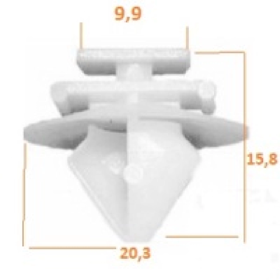 Yan Çıta Tesbit Klipsi - Fiorino | OEM 117378
