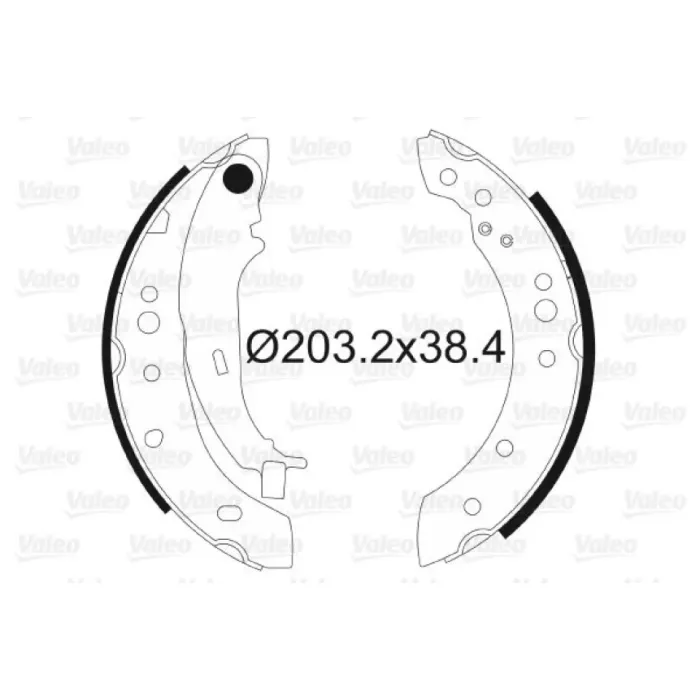 Arka Fren Balatasi Pabuc Colt 04>12 Smart Forfour 454 04> | VALEO 564097 | OEM 128410522 128410522 4544200202 A4544200202 4544200202 A4544200202