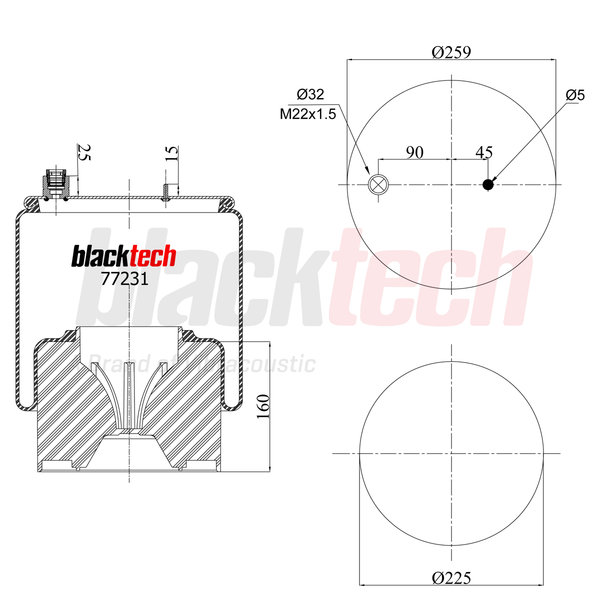 Körük Komple Plastik Pistonlu (6120NP49) | OEM A9603201757