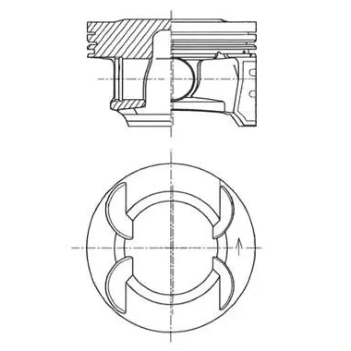 Piston Segman Std 79MM 1.6 Turbo Insignia A 16 Let Euro 5-A 16 Xr Euro 5-Z 16 Xer | KOLBEN 41492600 | OEM 41492600