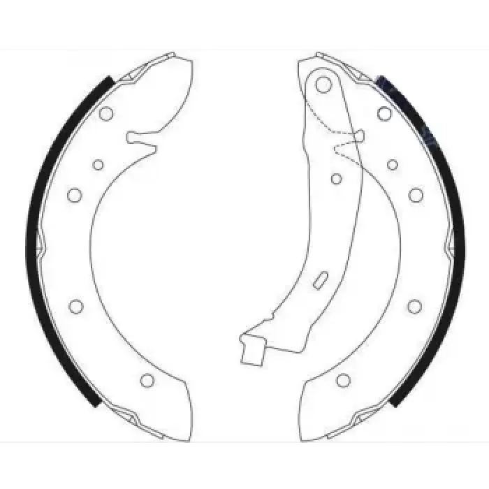 Arka Fren Balatasi Pabuc Partner Berlingo (97 08) Megane Scenic 98> | BRAXIS AC0023 | OEM 4241K7 4241K7 4241K8 4241J8 4241L6 4241K8 4241J8 4241L6