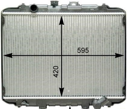 Motor Su Radyatoru H100 Minibus 1997>2005 / L300 1997>2008 (400*568*26) | NISSENS 67015 | OEM 2530043600 2530043610 2530043810