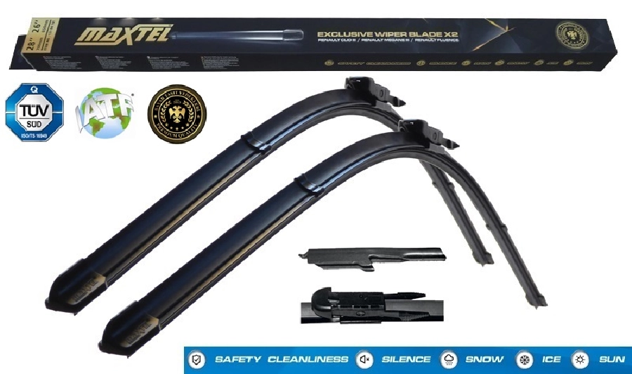 Silecek Muz 24" + 15" 600mm + 380mm Nissan Qashqai 2 J10 02,2007-12,2013 | OEM 12117521