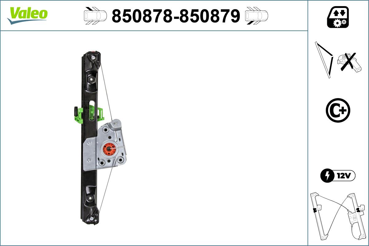 Cam Krikosu Arka Sol Motorsuz Bmw E87 | VALEO 850878 | OEM 51357138467