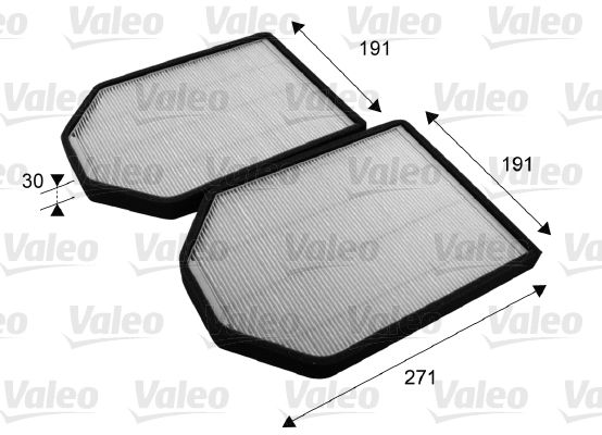 Polen Filtresi Karbonsuz A8 95>02 2.5 2.8 3.7 4.2 TDI Quattro Aah Ack Apr | VALEO 698790 | OEM 4D0819439 4D0898438 4D0898438A
