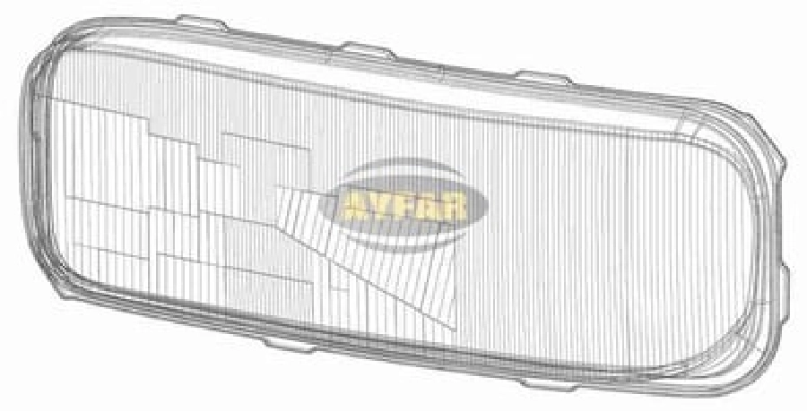 Mercedes Atego Far Camı Desenli Sol | OEM C11596