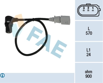 Krank Mil Pozisyon Sensoru Passat Bora A3 A4 A6 A8 Toledo Golf 4 1.6 97>Akl Aeh App Agn | FAE 79056 | OEM 06A906433C 0261210147