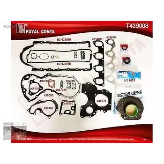Motor Takim Contasi (Alt / Ust Full) Skt Keceli+Sivi Contali S,K,C Haric Connect 1,8TDCI 02>13 Focus 1,8TDCI 98>04 | ROYAL T439008 | OEM 2M5Q6008AA 2M5Q6008AA 2M5Q-6008-AAT 6008 2M5Q-6008-AAT