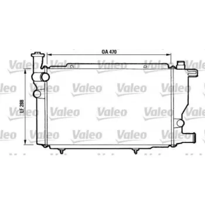 Motor Radyatoru Mekanik P205 Gl / Gr / Gt / Sri Junior Olcu: (285*480*34) | VALEO 810892 | OEM 1300K7
