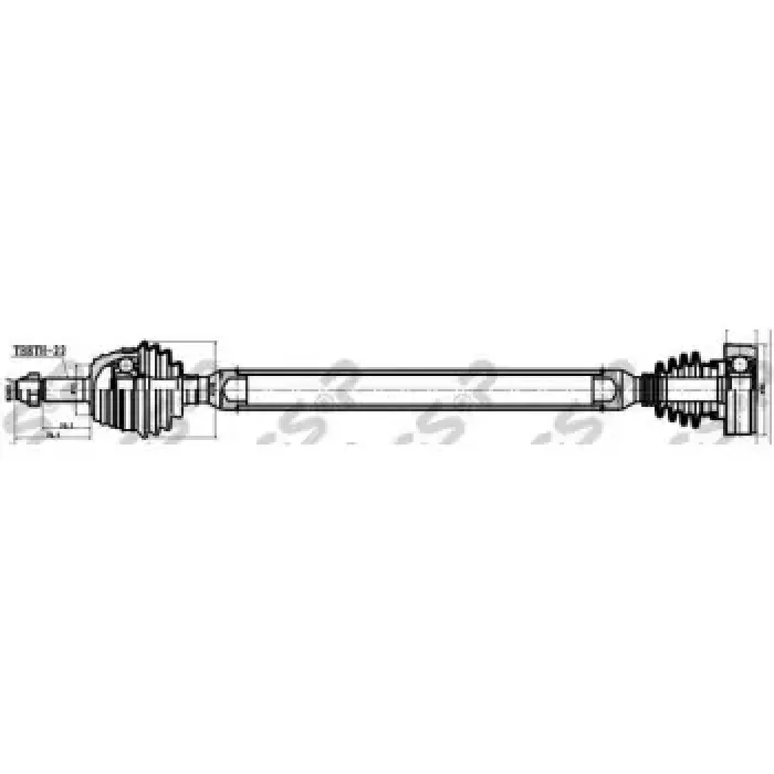 On Aks Sag Golf II Jetta II 1,3 Cordoba Ibiza Caddy Golf III Passat Polo Clasic 1,6I 16V 88 01 | GSP 261008 | OEM 191407272 191407272 191407274X 191407274X