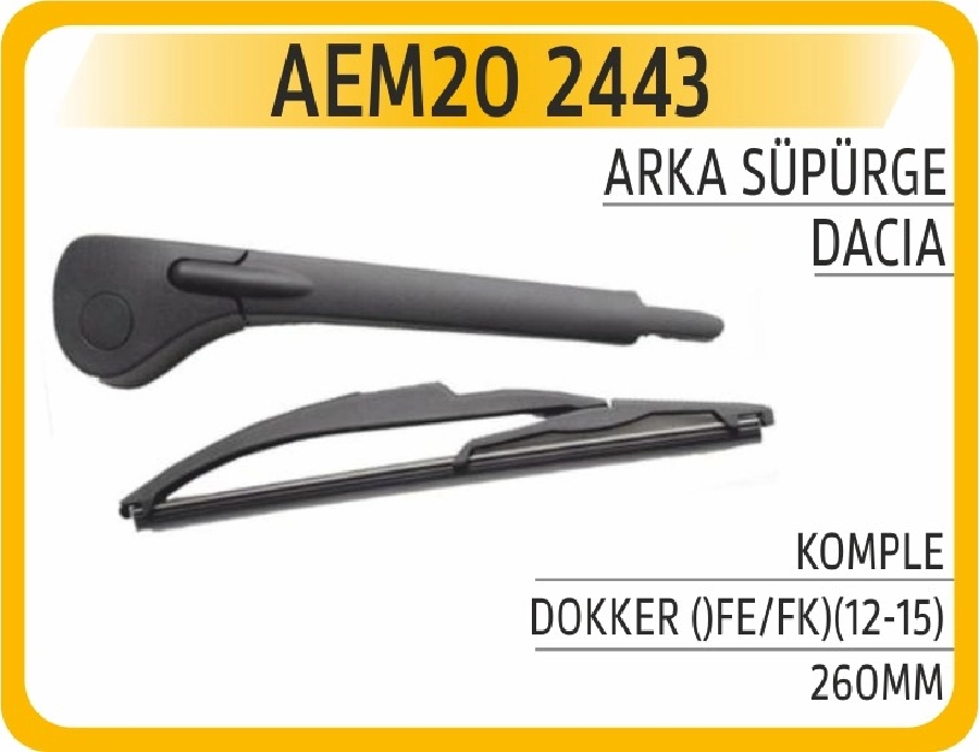 Silgi Paleti Arka + Kol Dokker () Fe, FK)(12-15) 260MM | OEM AEM202443