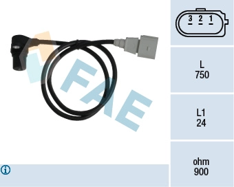 Motor Devir Sensoru A4-A6-Passat 1,6-1,8T-2,5TDI Alz Awt Afb Akn Alz | FAE 79059 | OEM 078906433A