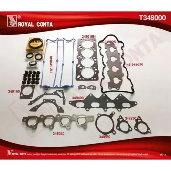 Motor Takim Contasi (Keceli+Subap Lastikli) S,K,C Dahil Mondeo I / II 2,0 16V 92>00 | ROYAL T348000 | OEM 938X 6014 BA 5028415 5028415