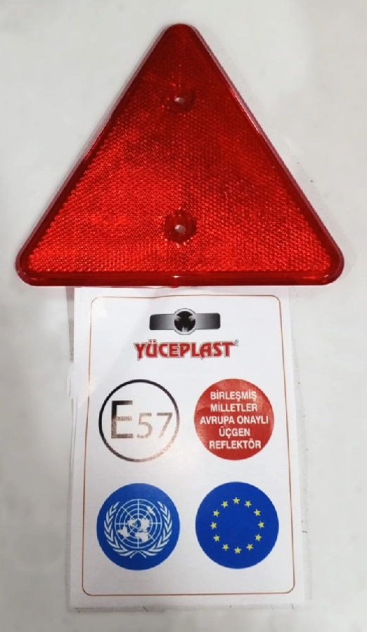 Büyük Üçgen Reflektör Kırmızı E Belgeli | OEM YP11K