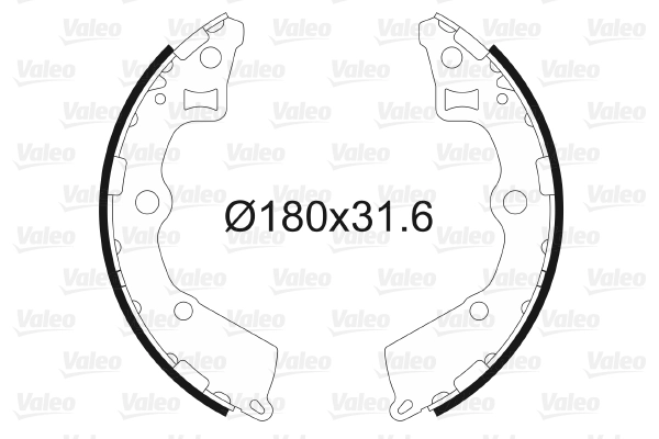 Arka Fren Pabuclu Balata Kia Picanto 1.0 1.1 05-11 | VALEO 564094 | OEM 5835007A00