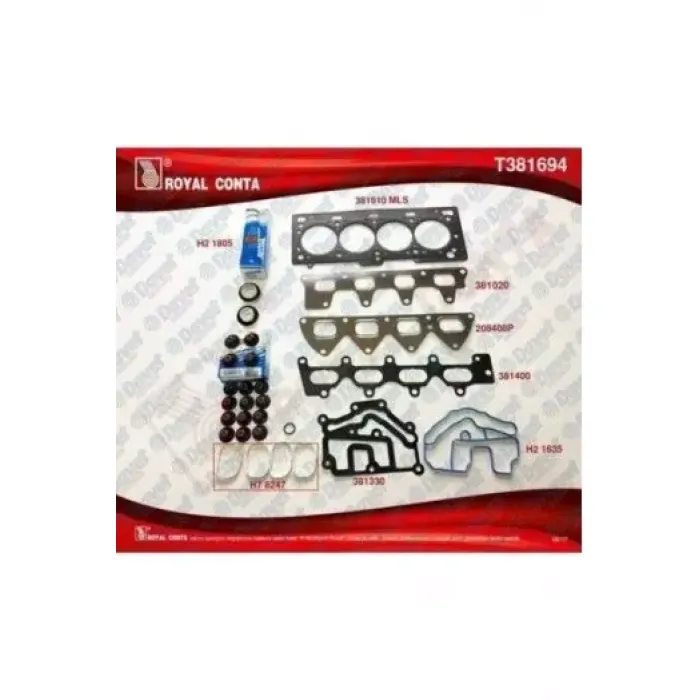 Ust Takim Contasi Subap Lastikli Keceli Clio Laguna Megane Scenic 1,4 / 1,6 16V (K4K / K4M) | ROYAL T381694 | OEM 7701474372