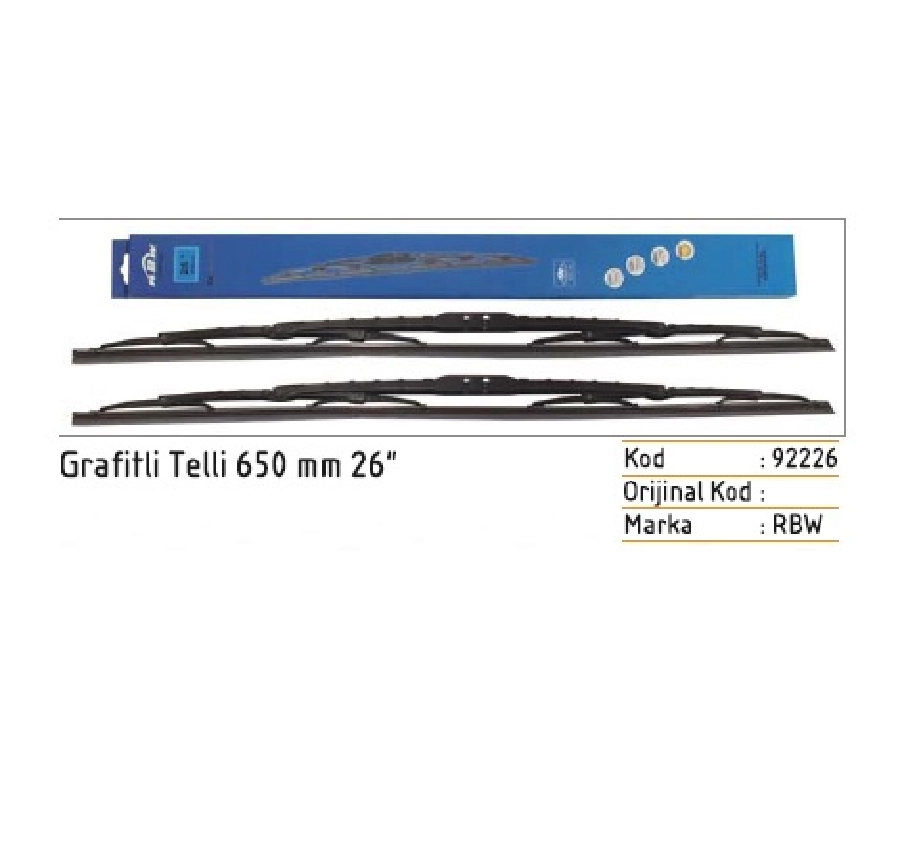 Silgi Paleti (2 Adet) 650mm Grafitli 1 (Universal) | OEM 92226