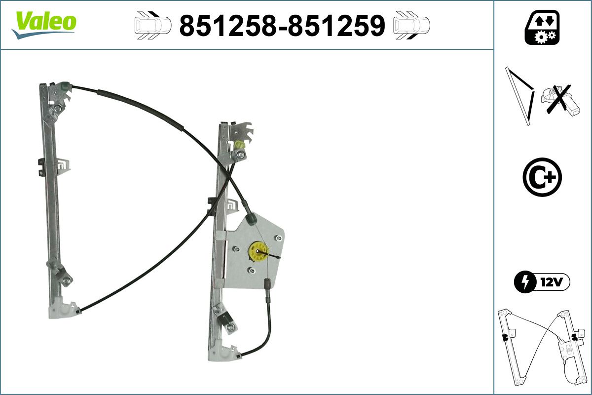 Cam Mekanizmasi On Sol Bmw X1 | VALEO 851258 | OEM 51332990385