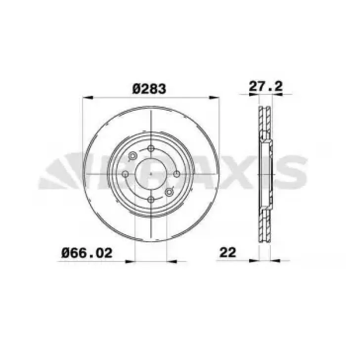 On Fren Disk Aynasi Xantia 93> Xsara 98> Zx 96 97 P306 Gti / XU10J4RS S16 97> P405 YM 2.0 16 | BRAXIS AE0334 | OEM 4246.G1 4246.G1 4246.V3 4246.V3