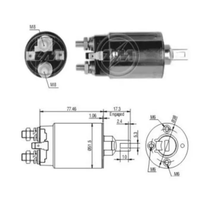 Mars Otomatigi 12V Tcm Forklift Hyundai Excel Mitsubishi Colt | ZM 0691 | OEM 022224760A 032424760A 23343P0610