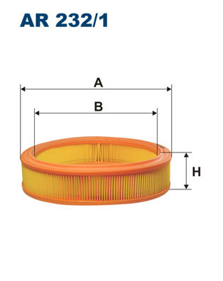 Hava Filtresi Albea Doblo Palio Punto 1.2 8V 01> | FILTRON AR 232/1 | OEM 46536222 71754083