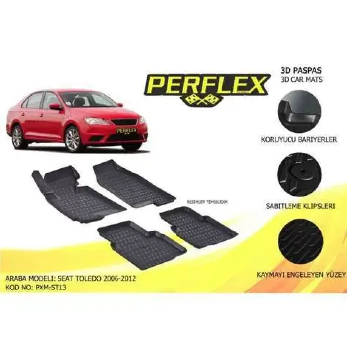 Paspas 3D Havuzlu 10-Mat Toledo 2006-2012 | PERFLEX PXM-ST13