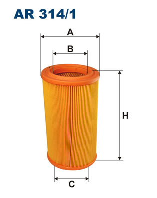 Hava Filtresi Berlingo Em Partner Em (02 03) DW8B P306 Xsara (Uzun Tip) | FILTRON AR314/1 | OEM 1444H2