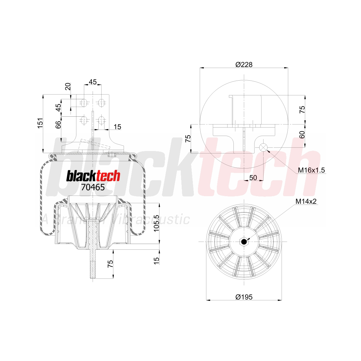 Süspansiyon Körüğü Iveco Stralis, S-Way (Arka, Sol) | OEM 41270465